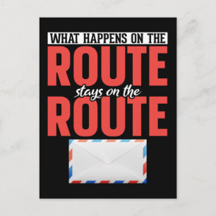 Postbediende Funny Mail Carrier Briefkaart