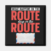 Postbediende Funny Mail Carrier Magneet (Voorkant)