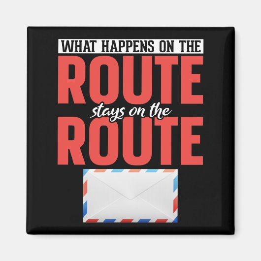 Postbediende Funny Mail Carrier Magneet (Voorkant)