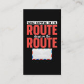 Postbediende Funny Mail Carrier Visitekaartje (Voorkant)