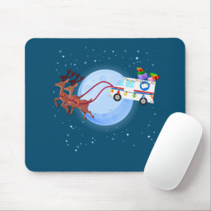 Postbediende kerstpost Truck Funny Mailman Muismat