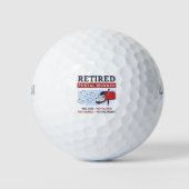 Postbediende postbediende postbeambte golfballen (Voorkant)