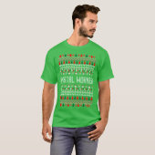 Postbediende Ugly kerstkeuken Tshirt (Voorkant volledig)