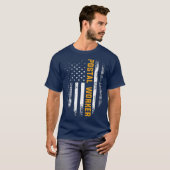  postbedrijf Amerikaanse vlag US Postal T-shirt (Voorkant volledig)