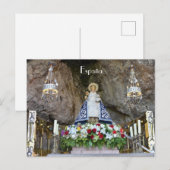 Postbedrijf Virgen de Covadonga en Asturias, Españ Briefkaart (Voorkant / Achterkant)