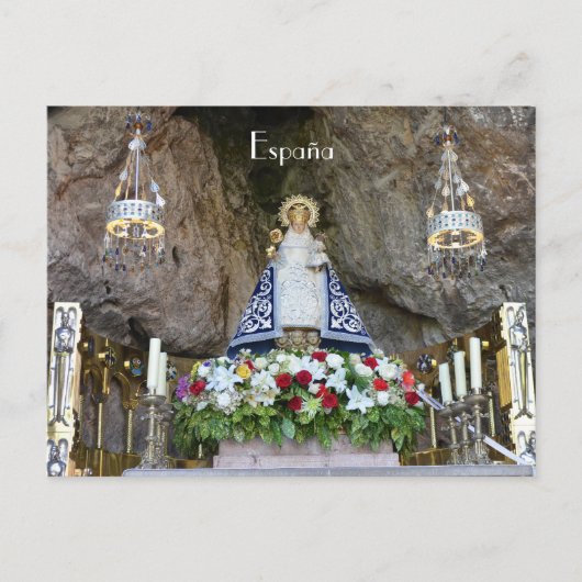 Postbedrijf Virgen de Covadonga en Asturias, Españ Briefkaart (Voorkant)