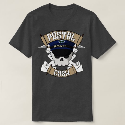 Postbemanning Jolly piraat T-shirt (Design voorkant)