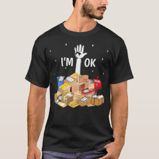Postbezorger minnaar Ik ben Ok Mail Carrier Funny T-shirt