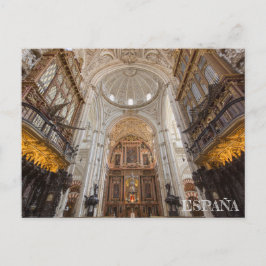 postbinnenlandse mezquita de Córdoba en España Briefkaart