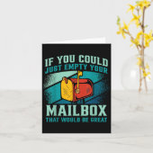 Postbode als je je mailbox leeg kon maken kaart (Gele Bloem)