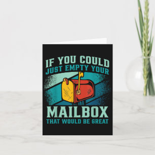 Postbode als je je mailbox leeg kon maken kaart