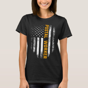 postbode Amerikaanse vlag US Postal Serv T-shirt