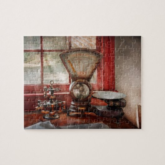 Postbode - De postwegerweegschaal Legpuzzel (Horizontaal)