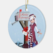 Postbode Elf Mailbox en Gifts Ornament (Links)