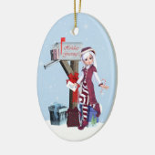 Postbode Elf Mailbox en Gifts Ornament (Links)