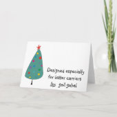 postbode feestdagen kaart (Achterkant)