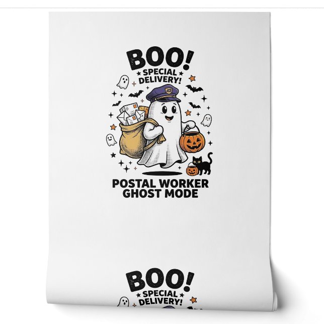 Postbode Geest Modus Halloween Bezorgontwerp Behang (Afrollen)