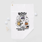 Postbode Geest Modus Halloween Bezorgontwerp Golfhanddoek (Insitu)