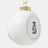Postbode Geest Modus Halloween Bezorgontwerp Keramische Bal Ornament (Links)