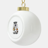 Postbode Geest Modus Halloween Bezorgontwerp Keramische Bal Ornament (Rechts)
