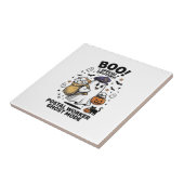Postbode Geest Modus Halloween Bezorgontwerp Tegeltje (Zijkant)