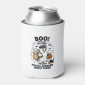 Postbode Geest Modus Halloween Levering Design Blikjeskoeler (Blikje Voorkant)