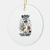 Postbode Geest Modus Halloween Levering Design Keramisch Ornament (Links)
