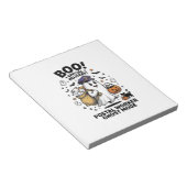 Postbode Geest Modus Halloween Levering Design Notitieblok (Schuin)