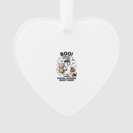 Postbode Geest Modus Halloween Levering Design Ornament (voorkant)