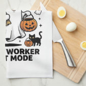 Postbode Geest Modus Halloween Levering Design Theedoek (Quarter Fold)