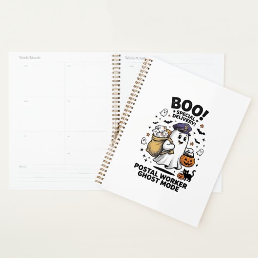 Postbode Geest Modus Halloween Leveringsontwerp Planner (Display)