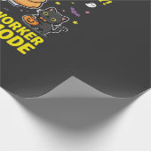 Postbode Geest Modus Halloween Ontwerp_1 Cadeaupapier (Hoek)