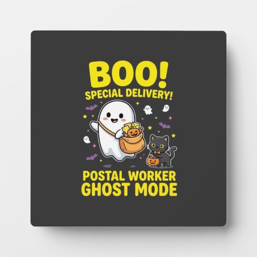 Postbode Geest Modus Halloween Ontwerp_1 Fotoplaat (Voorkant)