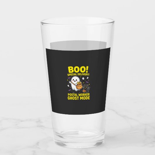 Postbode Geest Modus Halloween Ontwerp_1 Glas (Voorkant)