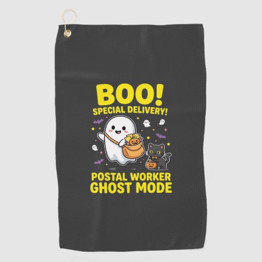 Postbode Geest Modus Halloween Ontwerp_1 Golfhanddoek (Voorkant)