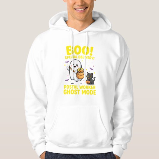 Postbode Geest Modus Halloween Ontwerp_1 Hoodie (Voorkant)