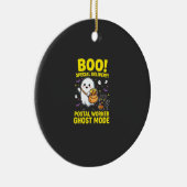 Postbode Geest Modus Halloween Ontwerp_1 Keramisch Ornament (Rechts)