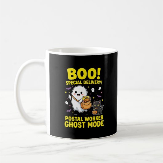 Postbode Geest Modus Halloween Ontwerp_1 Koffiemok (Links)