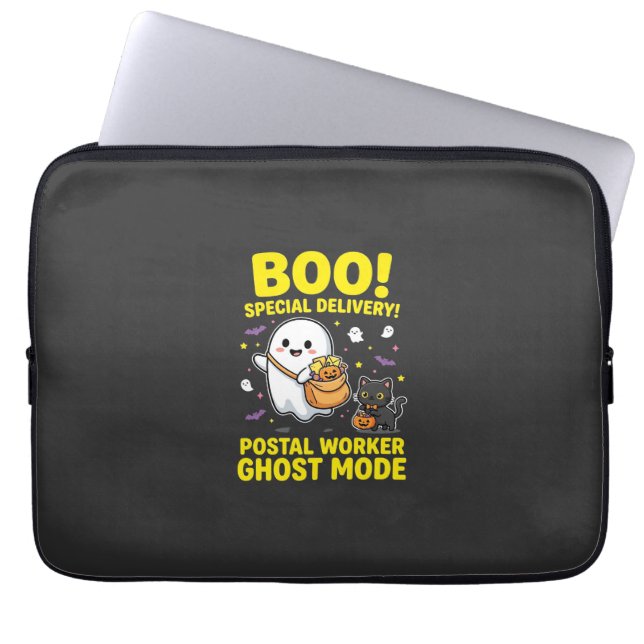 Postbode Geest Modus Halloween Ontwerp_1 Laptop Sleeve (Voorkant)