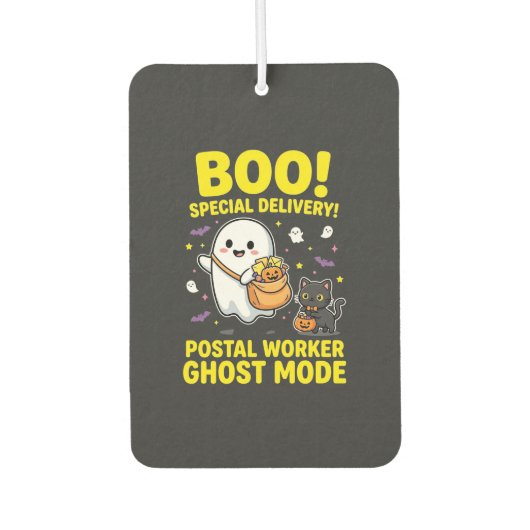 Postbode Geest Modus Halloween Ontwerp_1 Luchtverfrisser (Voorkant)