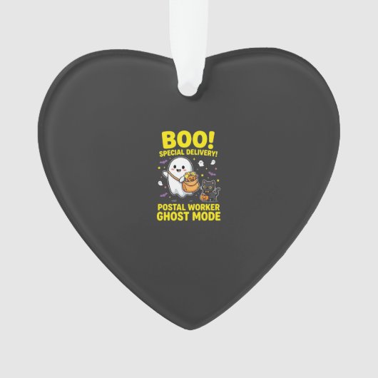 Postbode Geest Modus Halloween Ontwerp_1 Ornament (voorkant)