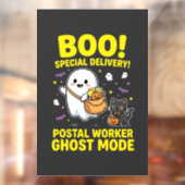 Postbode Geest Modus Halloween Ontwerp_1 Raamsticker (Vel 2)