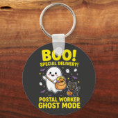 Postbode Geest Modus Halloween Ontwerp_1 Sleutelhanger (Voorkant)