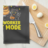 Postbode Geest Modus Halloween Ontwerp_1 Theedoek (Quarter Fold)