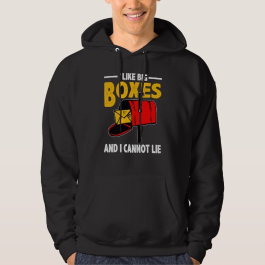 Postbode Gepensioneerde Postmedewerker Postbezorge Hoodie (Voorkant)