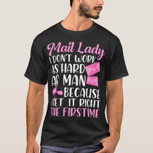 Postbode Grappige Postbezorger Postman Post T-shirt (Voorkant)