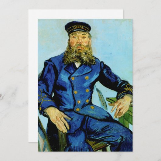 Postbode Joseph Roulin | Vincent van Gogh (Voorkant / Achterkant)