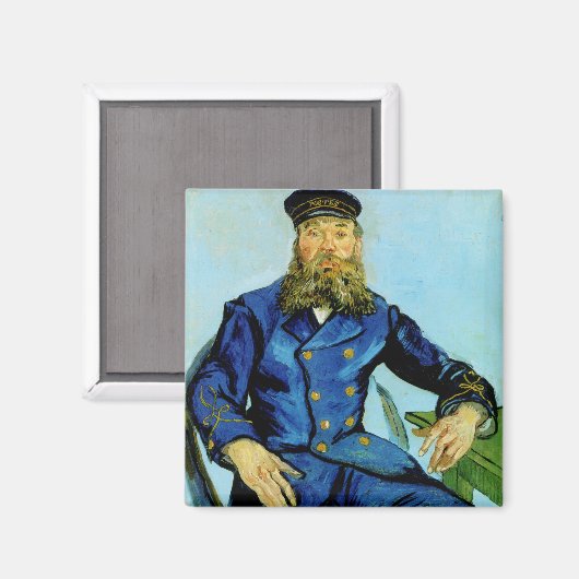 Postbode Joseph Roulin | Vincent van Gogh Magneet (Voorkant / Achterkant)