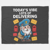 Postbode Kabouters Post Fleece Deken (Voorkant (Horizontaal))