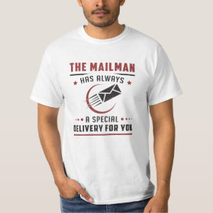 Postbode Mailman Dag Post Post Baan Leveringscadea T-shirt